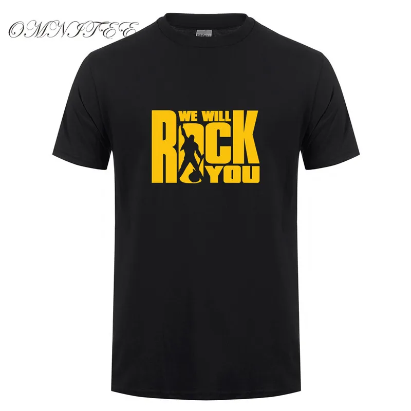 Queen We Will Rock You Glam Rock T Shirt New Printed Men Short Sleeve O Neck T-Shirts Cotton Casual Men Top Tees Free Shipping
Queen We Will Rock You Glam Rock T Shirt New Printed Men Short Sleeve O Neck T-Shirts Cotton Casual Men Top Tees Free Shipping