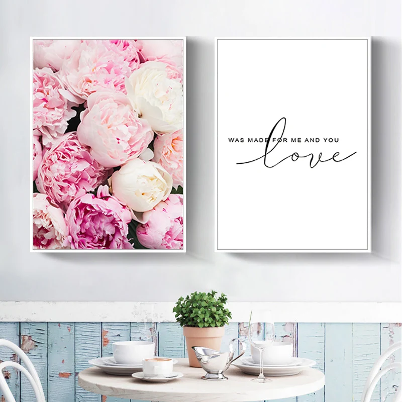 Scandinavian Style Pink Flower Painting Nordic Poster Love Quote Landscape Wall Art Paintings for Living Room Wall Unframed
Scandinavian Style Pink Flower Painting Nordic Poster Love Quote Landscape Wall Art Paintings for Living Room Wall Unframed