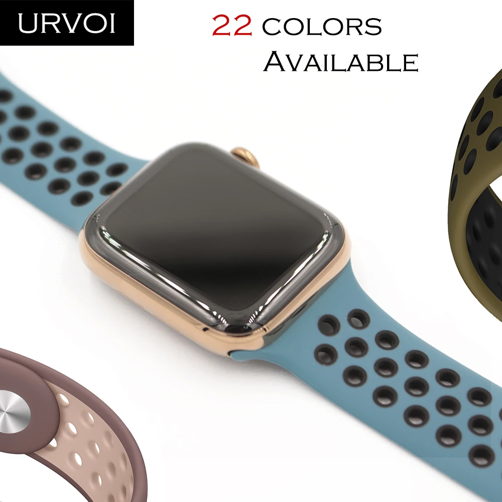 URVOI Sport band for Apple Watch Nike+ series 5 4 3 2 1 new color silicone strap for iwatch breathable new colors 38/40 42/44 mm
URVOI Sport band for Apple Watch Nike+ series 5 4 3 2 1 new color silicone strap for iwatch breathable new colors 38/40 42/44 mm