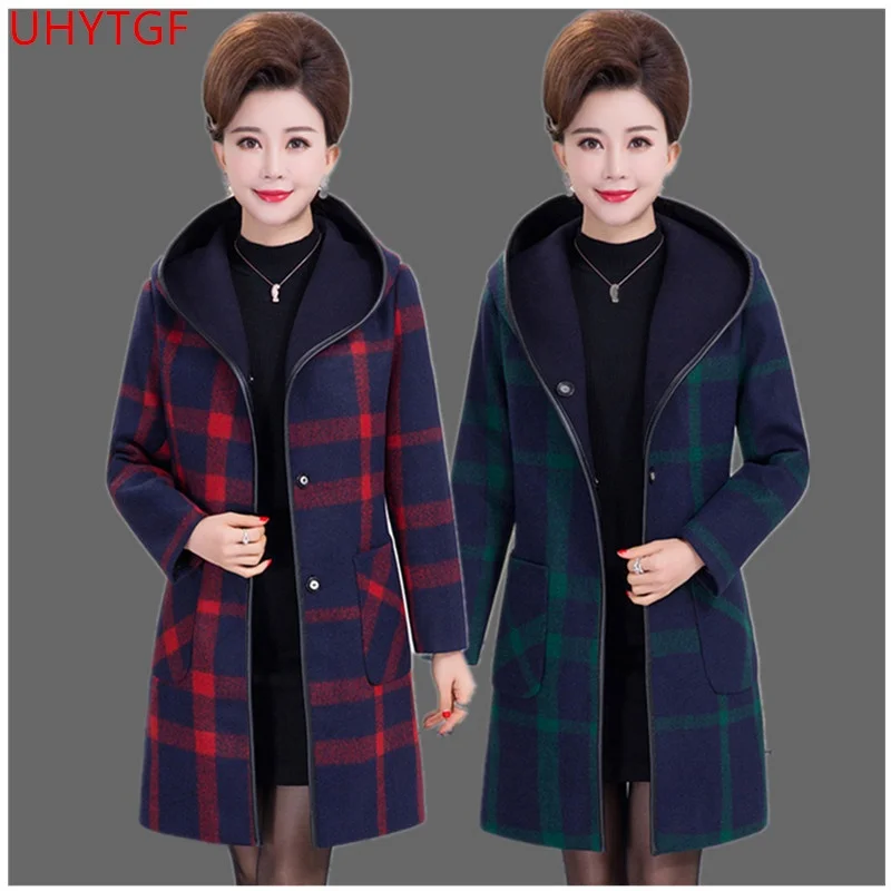 Winter woman coat New Hooded Thicken Women's cashmere coats Large size female Imitation Woolen coats Elegant winter outwear 661
Winter woman coat New Hooded Thicken Women's cashmere coats Large size female Imitation Woolen coats Elegant winter outwear 661