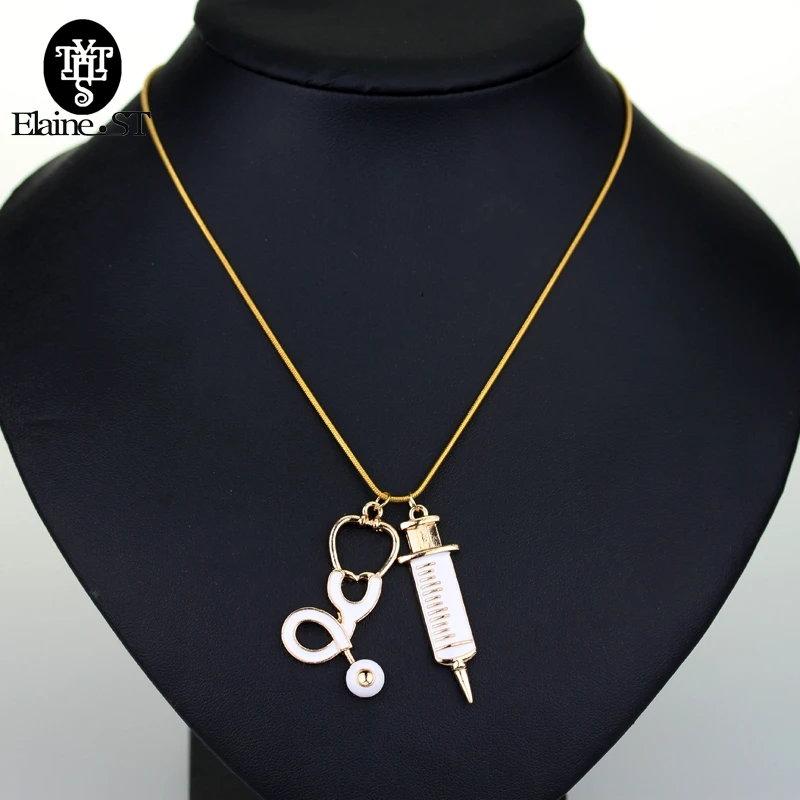 Wholesale Gold Color Medical Stethoscope Necklaces Pendants High quality jewelry for men & women maxi Necklaces punk
Wholesale Gold Color Medical Stethoscope Necklaces Pendants High quality jewelry for men & women maxi Necklaces punk