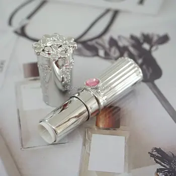 12.1mm Silver Professional Lipstick Tube, Plastic Beauty Makeup Lip Gloss Refillable Bottle, Diamond Lip Makeup Tool F1050
12.1mm Silver Professional Lipstick Tube, Plastic Beauty Makeup Lip Gloss Refillable Bottle, Diamond Lip Makeup Tool F1050