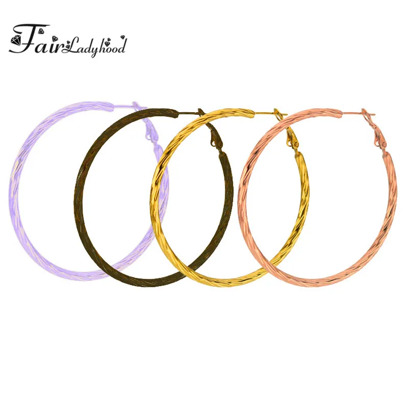 FairLadyHood Large Hoop Earrings Silver/BlackRose/Gold Color Stainless Steel Round Circle Hyperbole Earrings Nightclub Jewelry
FairLadyHood Large Hoop Earrings Silver/BlackRose/Gold Color Stainless Steel Round Circle Hyperbole Earrings Nightclub Jewelry