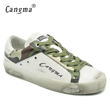 CANGMA Brand Woman Shoes White Sneakers Women Genuine Leather Ons Footwear Camouflage Shoes Ladies Adult Designer Female Shoes
CANGMA Brand Woman Shoes White Sneakers Women Genuine Leather Ons Footwear Camouflage Shoes Ladies Adult Designer Female Shoes