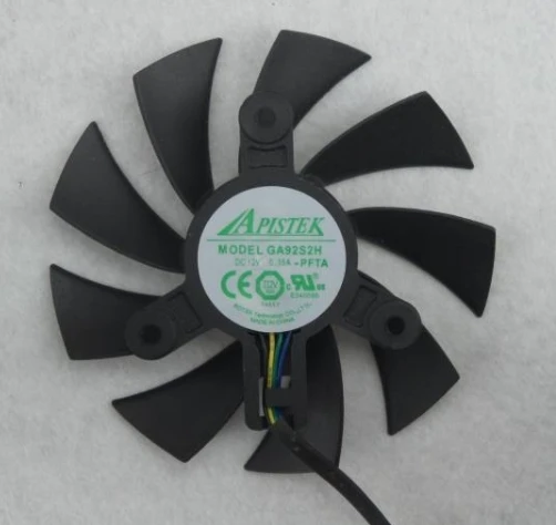 

Picture card fan APISTEK GA92S2H diameter 87 mm hole spacing 46 mm