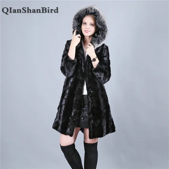 Women Natural Full Pelt Mink Fur Coat With Hood Long Sleeve Warm Women Fashion Genuine Mink Fur Coat Fox Fur Hat Edge
Women Natural Full Pelt Mink Fur Coat With Hood Long Sleeve Warm Women Fashion Genuine Mink Fur Coat Fox Fur Hat Edge