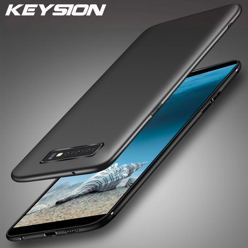 Чехол KEYSION для Samsung Galaxy S10 Мягкий противоударный матовый ударопрочный чехол из ТПУ