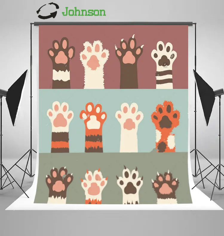 Colorful Cat's Claw Cartoon photo backdrop polyester or Vinyl cloth High quality Computer print wall Background
Colorful Cat's Claw Cartoon photo backdrop polyester or Vinyl cloth High quality Computer print wall Background
