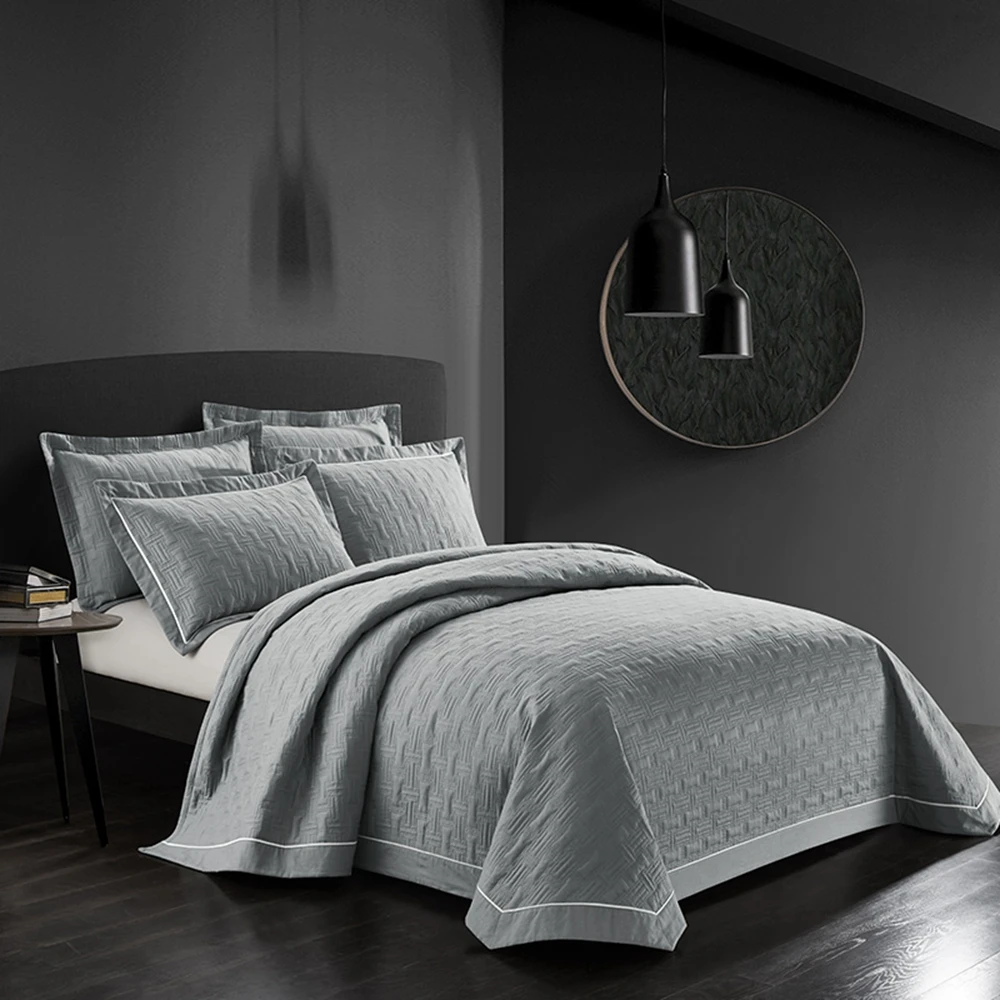 Grey bedspread solid color bedspreads stripe comforter bedding set 3pcs bedclothes queen size
Grey bedspread solid color bedspreads stripe comforter bedding set 3pcs bedclothes queen size