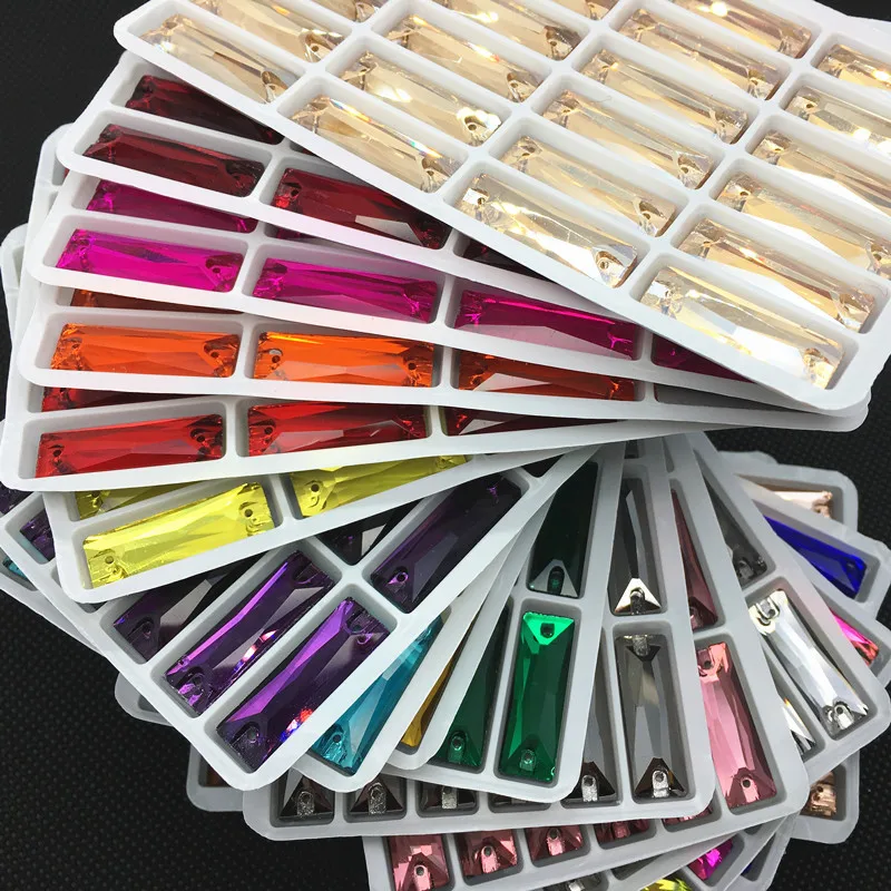 7x21mm More Colors Cosmic Baguette Glass Crystal Sew on Rhinestones Flatback sew-on stone For Clothing Dresses
7x21mm More Colors Cosmic Baguette Glass Crystal Sew on Rhinestones Flatback sew-on stone For Clothing Dresses