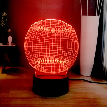 Novel 3D Sports Baseball Items 7Color Change Remote LED Decoration Atmosphere Table Lamp Creative Kid Holiday Gifts Active Prize
Novel 3D Sports Baseball Items 7Color Change Remote LED Decoration Atmosphere Table Lamp Creative Kid Holiday Gifts Active Prize