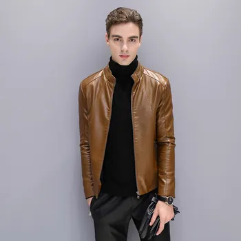 Men's Leather 2018 Explosion Tide Sleeve Leather Jacket Short Stand Collar Fashion Motorcycle Leather Jacket
Men's Leather 2018 Explosion Tide Sleeve Leather Jacket Short Stand Collar Fashion Motorcycle Leather Jacket