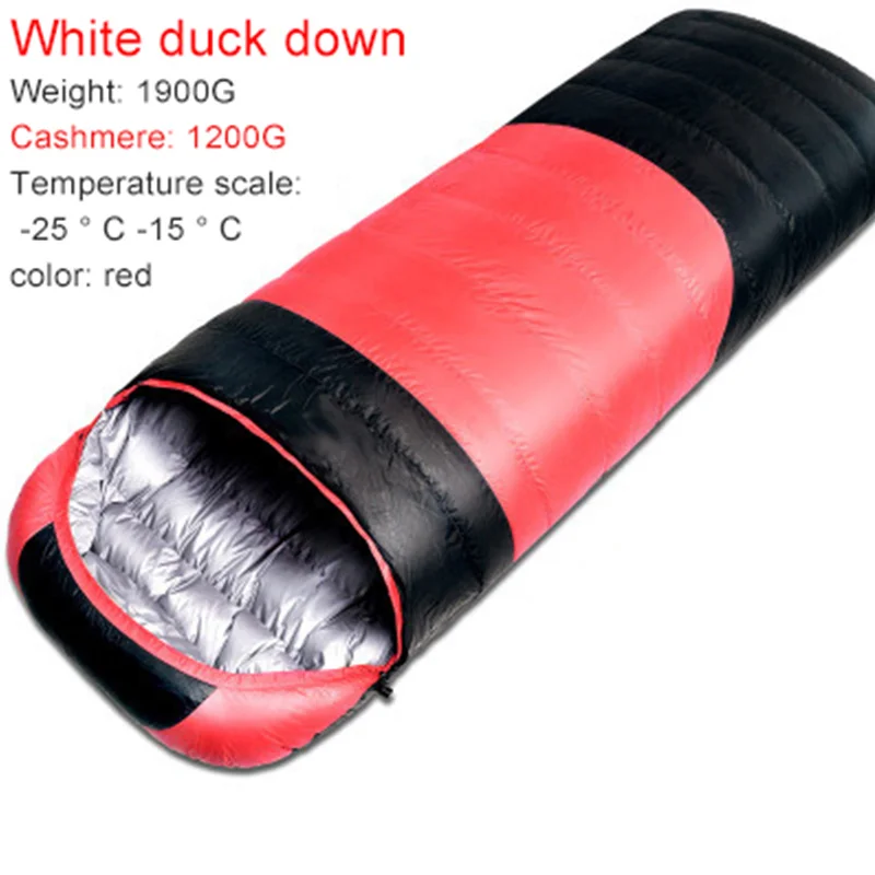 Outdoor Travel Sleep Bag Autumn Duck Down Sleeping Bag Splicing Double Sleeping Bag Lightweight Waterproof Envelope Sleep Bed
Outdoor Travel Sleep Bag Autumn Duck Down Sleeping Bag Splicing Double Sleeping Bag Lightweight Waterproof Envelope Sleep Bed