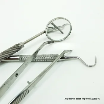 3PCS/ Set Stainless Steel Dental Instruments For Oral Hygiene Examination With Mouth Mirror Probe Plier Tweezers Oral Cleaning
3PCS/ Set Stainless Steel Dental Instruments For Oral Hygiene Examination With Mouth Mirror Probe Plier Tweezers Oral Cleaning