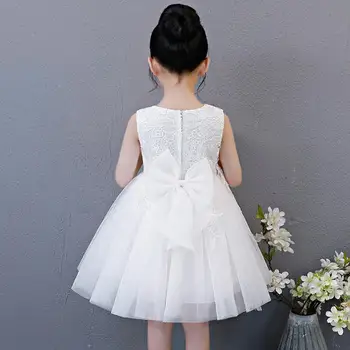 White Pink Red Sleeveless Lace Flowers Little Girls Wedding Party Flower Girl Dress Mesh Tutu Girl Performance Dress
White Pink Red Sleeveless Lace Flowers Little Girls Wedding Party Flower Girl Dress Mesh Tutu Girl Performance Dress
