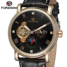 Forsining Men's Watch Luxury Automatic Genuine Leather Transparent Crystal Classic Brand Wrist Watch Color Black FSG800M3R1
Forsining Men's Watch Luxury Automatic Genuine Leather Transparent Crystal Classic Brand Wrist Watch Color Black FSG800M3R1