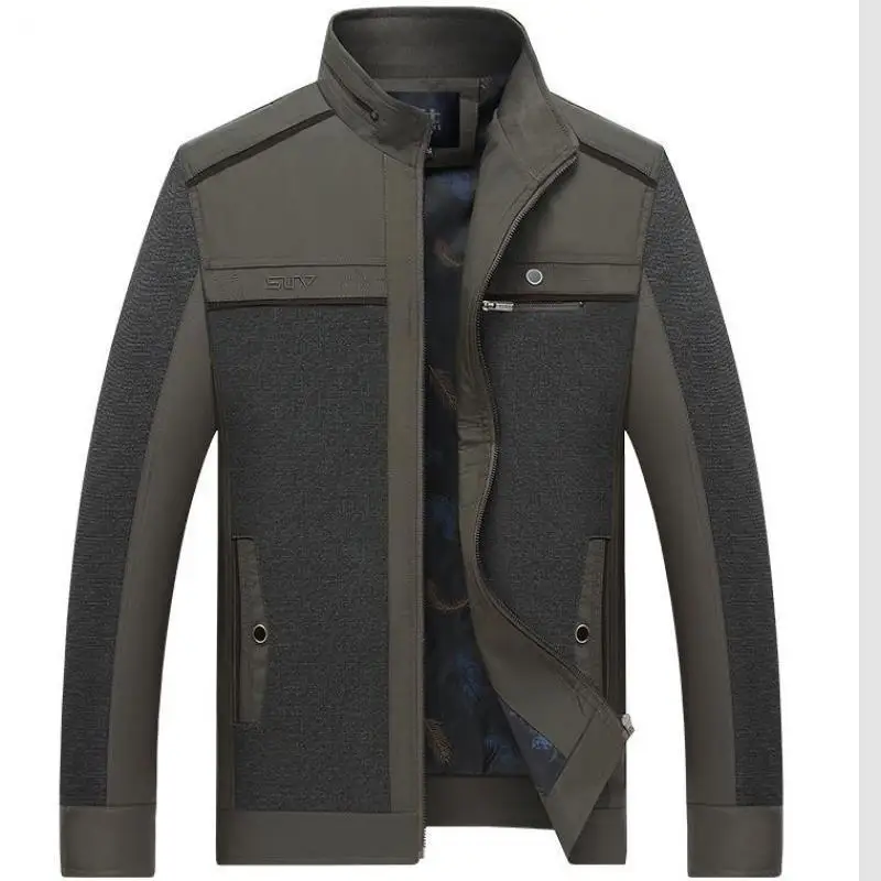 Jacket men 2018 OL fashion new casual autumn thin section middle-aged coat man high quality spring cotton jacket black 3XL thick
Jacket men 2018 OL fashion new casual autumn thin section middle-aged coat man high quality spring cotton jacket black 3XL thick