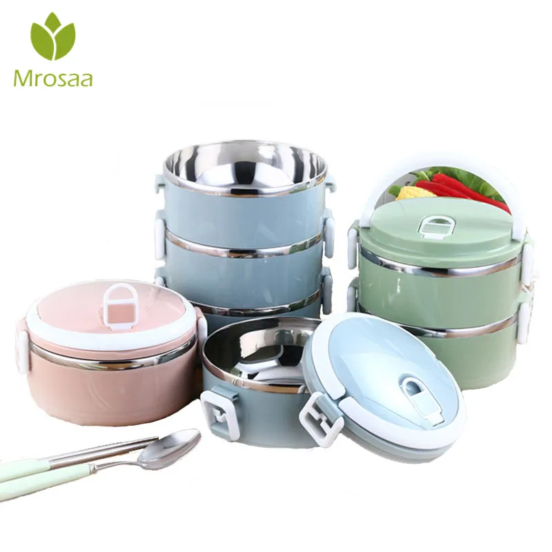 MROSAA Portable Insulation Lunch Box Stainless Steel Thermal Bento Lunchbox Food Container Dinnerware Tableware Students Gift
MROSAA Portable Insulation Lunch Box Stainless Steel Thermal Bento Lunchbox Food Container Dinnerware Tableware Students Gift