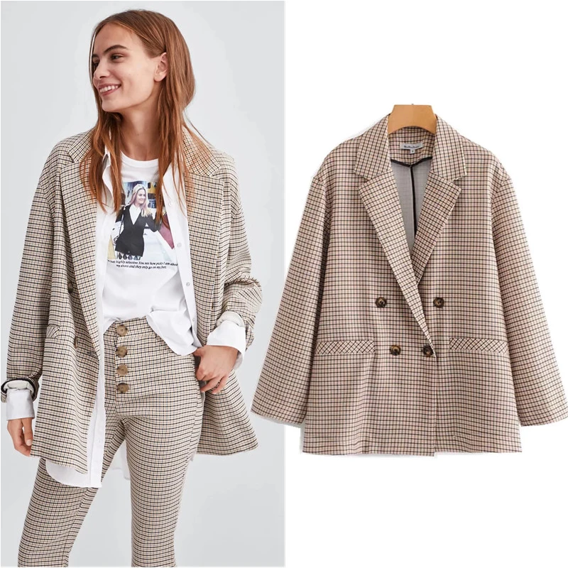 COZARII 2018 Casaco Feminino Jackets England Style Double Breasted Plaid Women Bomber Jackets Jacket Plus Size Tops Dropshipping
COZARII 2018 Casaco Feminino Jackets England Style Double Breasted Plaid Women Bomber Jackets Jacket Plus Size Tops Dropshipping