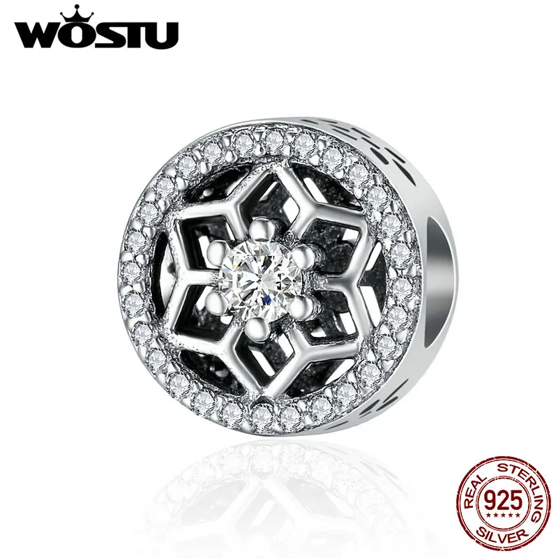WOSTU 2017 Winter New 100% 925 Sterling Silver Snowflake Beads Fit WST Charm Bracelet European DIY Jewelry Gift CQC248
WOSTU 2017 Winter New 100% 925 Sterling Silver Snowflake Beads Fit WST Charm Bracelet European DIY Jewelry Gift CQC248