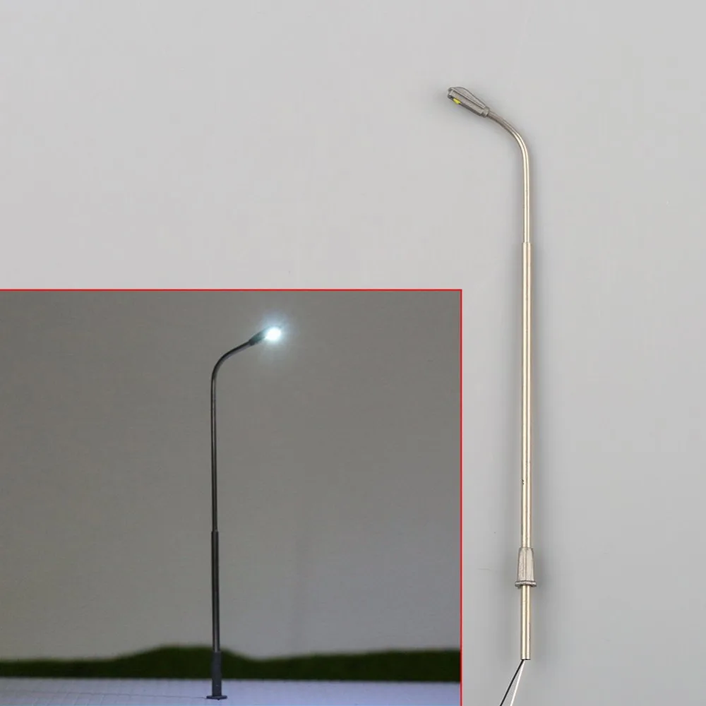 10pcs Metal 1:200 Model Trains Stainles Light Poles Wired LED Lighted Street Lamps
10pcs Metal 1:200 Model Trains Stainles Light Poles Wired LED Lighted Street Lamps