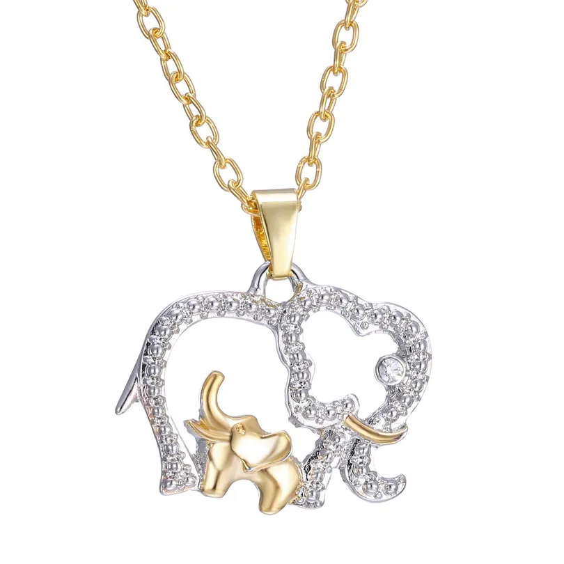 Elephant Necklaces Jewelry for mother gift Hot Gold Silver Plated Crystal Animal Elephant with Baby Pendant new year gifts
Elephant Necklaces Jewelry for mother gift Hot Gold Silver Plated Crystal Animal Elephant with Baby Pendant new year gifts