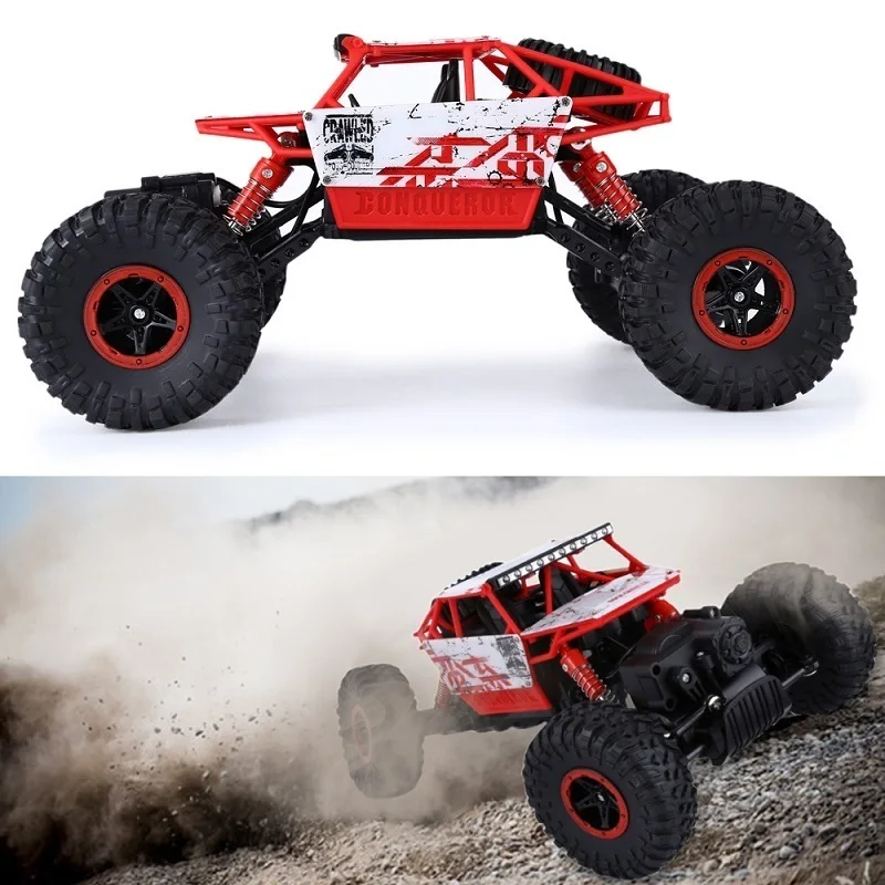 

RC Cars HB P1803 2.4Ghz 1/18 Scale Rock Radio Control Crawler Solid Frame 4 Wheel Drive Off-road Race Trunk Cars toy