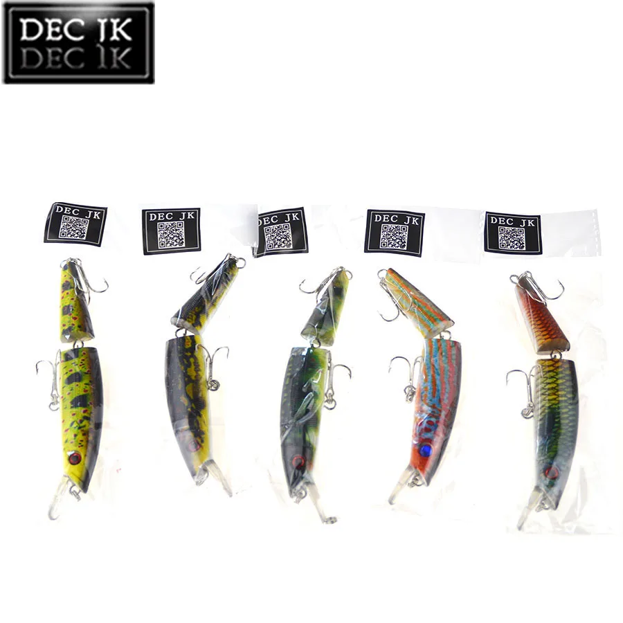 1PCS Minnow Sea Artificial Fishing Lures Tackle Multi Section Lure Bait Fish Fake Hard Laser Bait Set Wobblers For Pike Trolling (7)