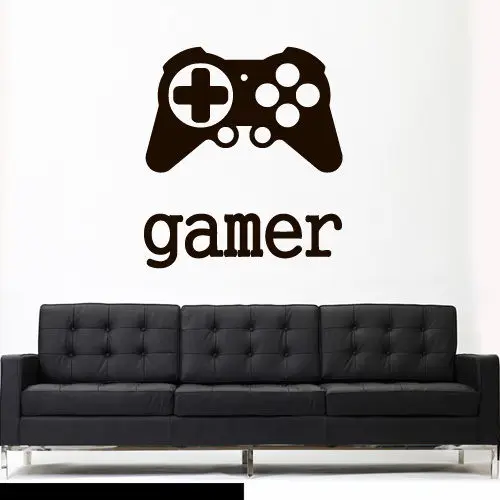 Фото Виниловая наклейка на стену игровой контроллер Xbox 360 Ps3 | Дом и сад