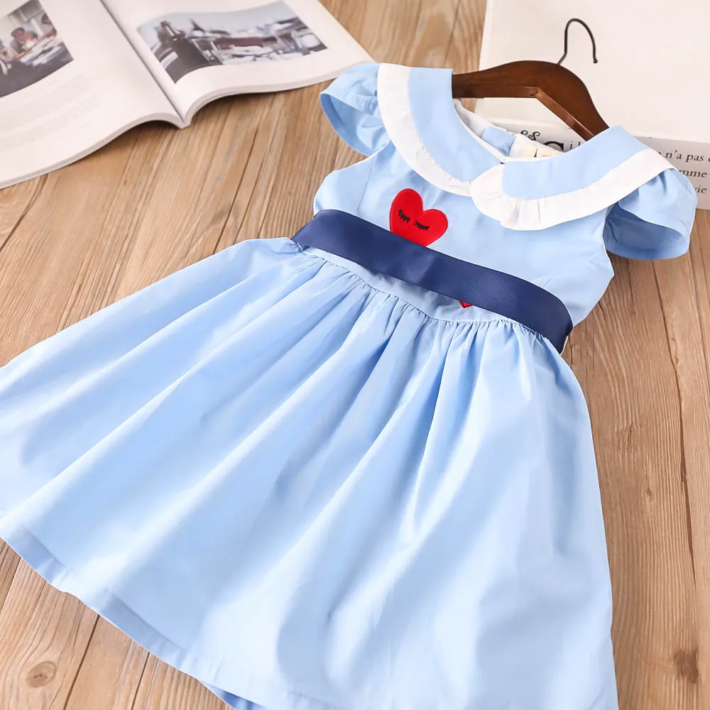Hurave Turn-down collar print Girl clothes Children Summer Clothing sleeveless solid dress Kids Clothes Casual Ribbons dress
Hurave Turn-down collar print Girl clothes Children Summer Clothing sleeveless solid dress Kids Clothes Casual Ribbons dress