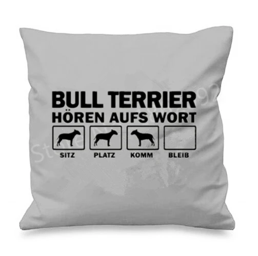 Grey Bull Terrier Dog Cushion Cover Bullterrier Decorative Pillow Case Funny Dogs Pattern Two Sides Printed Square Home Decor
Grey Bull Terrier Dog Cushion Cover Bullterrier Decorative Pillow Case Funny Dogs Pattern Two Sides Printed Square Home Decor