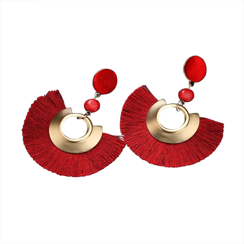 Bohemian Big Tassel Earrings For Women Female Chandelier Earring Handmade Brincos Statement Fashion Jewelry Wholesale 2018
Bohemian Big Tassel Earrings For Women Female Chandelier Earring Handmade Brincos Statement Fashion Jewelry Wholesale 2018