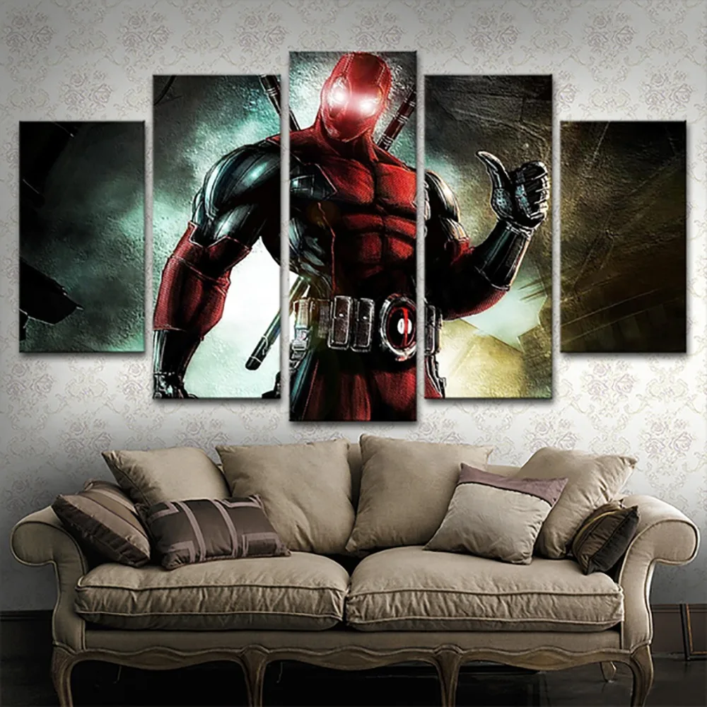 Modular Pictures Wall Art Decorative Framework 5 Pieces Movie Deadpool Characters Poster Canvas Paintings Modern Artworks
Modular Pictures Wall Art Decorative Framework 5 Pieces Movie Deadpool Characters Poster Canvas Paintings Modern Artworks