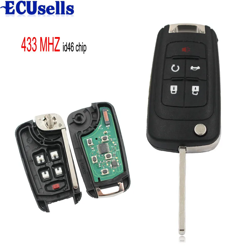 5 Buttons Remote Control Key Fob 433MHz With ID46 Chip for Chevrolet Cruze 2010-2014 HU100 Blade
5 Buttons Remote Control Key Fob 433MHz With ID46 Chip for Chevrolet Cruze 2010-2014 HU100 Blade