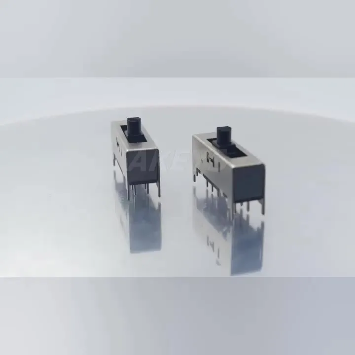 SS-24H01 2P4T Double pole four throw 4 position slide switch 10 pin DIP type with 4 fixed pin handle heights can be customized
SS-24H01 2P4T Double pole four throw 4 position slide switch 10 pin DIP type with 4 fixed pin handle heights can be customized