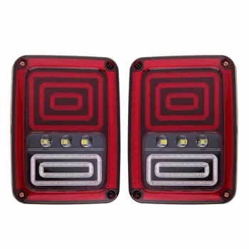 Pair Snake Style For Jeep Wrangler Tail Lights with Brake Turn Reverse Lamp Back Up Rear Light for Jeep JK 2007-2017
Pair Snake Style For Jeep Wrangler Tail Lights with Brake Turn Reverse Lamp Back Up Rear Light for Jeep JK 2007-2017