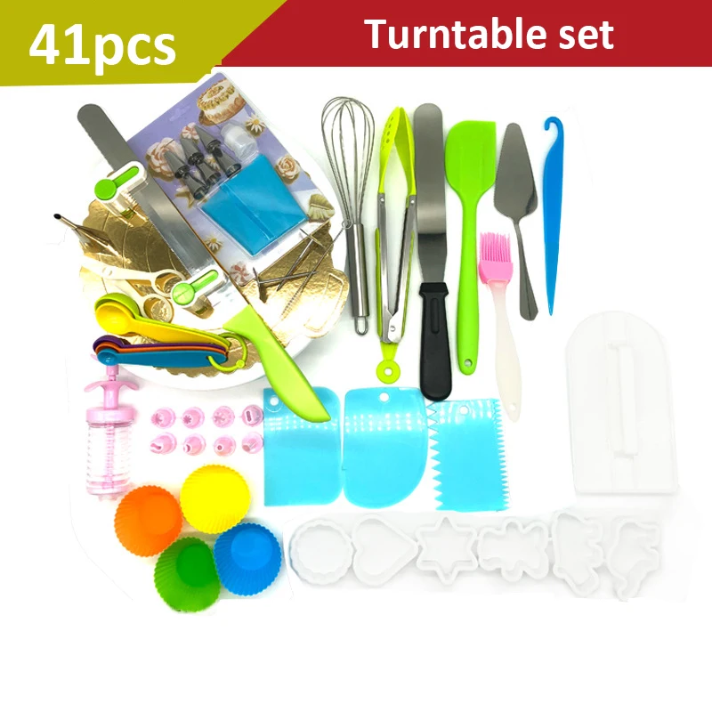 IVYSHION 41pcs/set Cake Decorating Supplies Professional Cupcake Decorating Kit Baking Supplie Icing Spatula Pastry Tools
IVYSHION 41pcs/set Cake Decorating Supplies Professional Cupcake Decorating Kit Baking Supplie Icing Spatula Pastry Tools