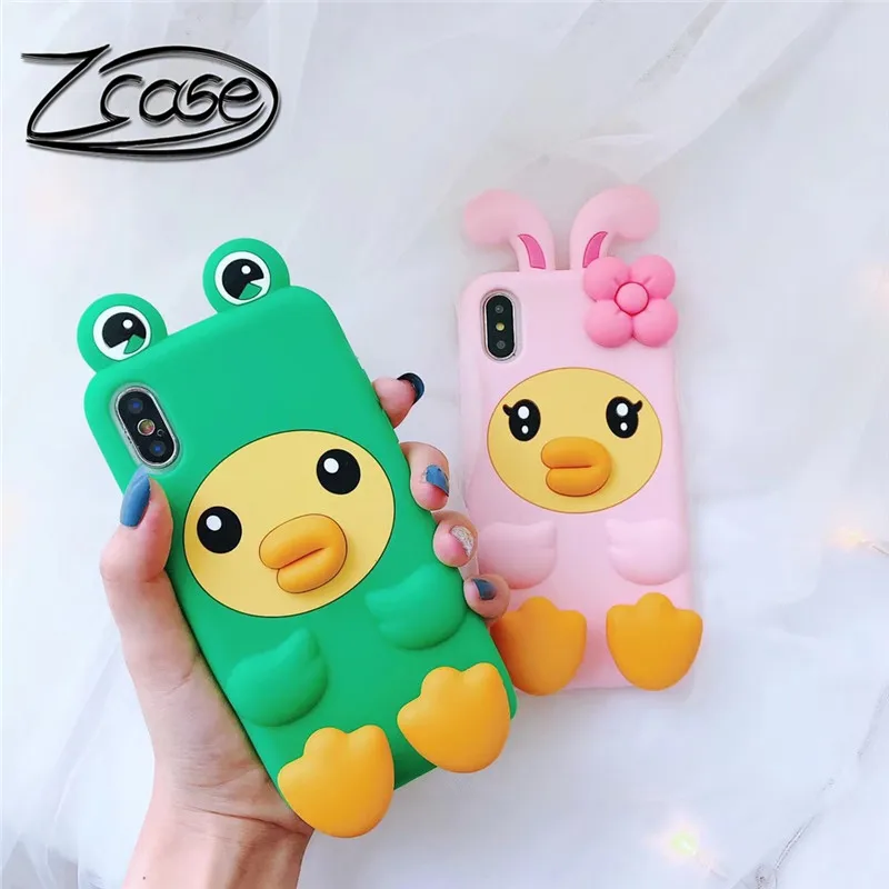 Cute carton 3D stereo duck mobile phone case for iPhone X XR XS Max 7 8 Plus soft silicone case for iPhone 8 7 6 6S Plus new
Cute carton 3D stereo duck mobile phone case for iPhone X XR XS Max 7 8 Plus soft silicone case for iPhone 8 7 6 6S Plus new
