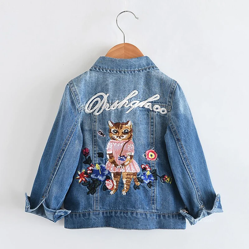 Kids Spring Jackets Baby Girls Denim Coats Cartoon Animal Embroidery Jeans Jackets For Girls Denim Jackets Children Outerwear
Kids Spring Jackets Baby Girls Denim Coats Cartoon Animal Embroidery Jeans Jackets For Girls Denim Jackets Children Outerwear