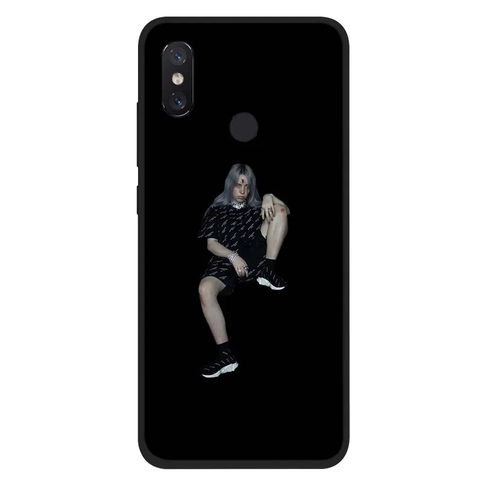 billie eilish tpu phone silicone cover for xiaomi