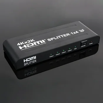 1X4 HDMI splitter 4 port HDMI distributes 1 in 4 out Distributor 1 HDMI input signal assigned to 4 HDMI receiver devices
1X4 HDMI splitter 4 port HDMI distributes 1 in 4 out Distributor 1 HDMI input signal assigned to 4 HDMI receiver devices