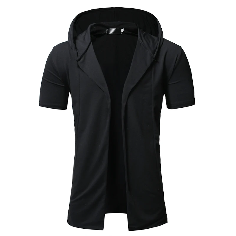 Men's Short Sleeve Hooded Cardigan T-Shirt | New Summer Men's Solid Color Casual T-Shirt Men's Hip Hop Hooded Cardigan Jacket
Men's Short Sleeve Hooded Cardigan T-Shirt | New Summer Men's Solid Color Casual T-Shirt Men's Hip Hop Hooded Cardigan Jacket