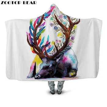 Lazy Deer Hooded Blanket Colored Feather Anime 3D print Adult Wearable Cloak Flower Quilts Bedding Soft Fleece Blankets Fashion
Lazy Deer Hooded Blanket Colored Feather Anime 3D print Adult Wearable Cloak Flower Quilts Bedding Soft Fleece Blankets Fashion
