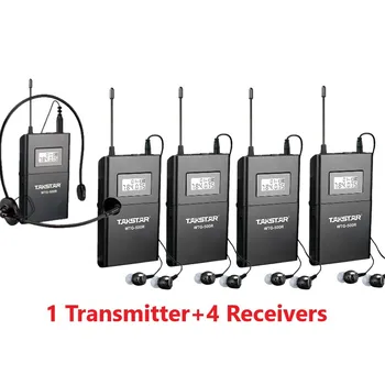 Takstar WTG500 UHF Wireless audio system for Tourist guide / Simultaneous interpretation / Teaching 1 Transmitter + 4 Receivers
Takstar WTG500 UHF Wireless audio system for Tourist guide / Simultaneous interpretation / Teaching 1 Transmitter + 4 Receivers
