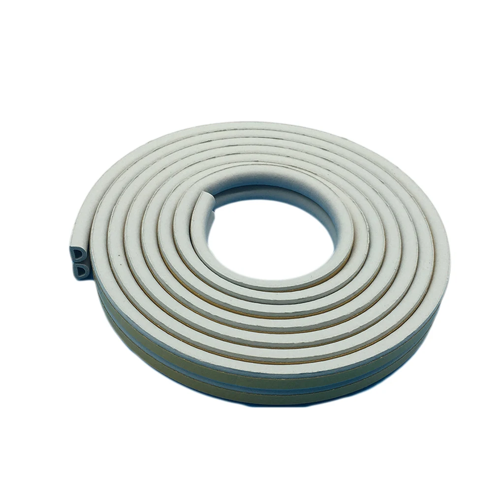 Weather Stripping D-shape Sponge Rubber Door Seal Strip EPDM AdhesiveTape 9x6 5M
