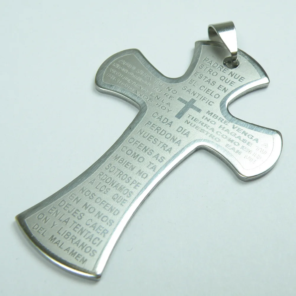 Wholesale 12pcs Men's Stainless steel Bible Cross Pendant,Big Cross pendant necklace
Wholesale 12pcs Men's Stainless steel Bible Cross Pendant,Big Cross pendant necklace