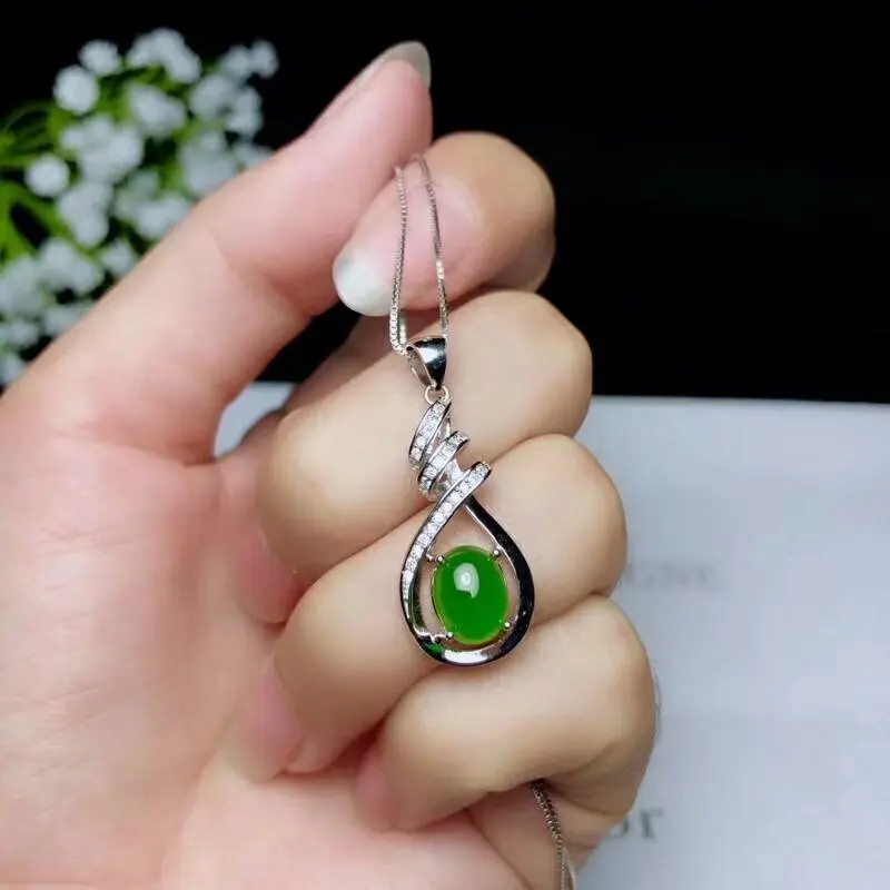 SHILOVEM 925 sterling silver Natural green Jasper pendants fine Jewelry wedding send necklace wholesale 7*9 bz070988agby
SHILOVEM 925 sterling silver Natural green Jasper pendants fine Jewelry wedding send necklace wholesale 7*9 bz070988agby