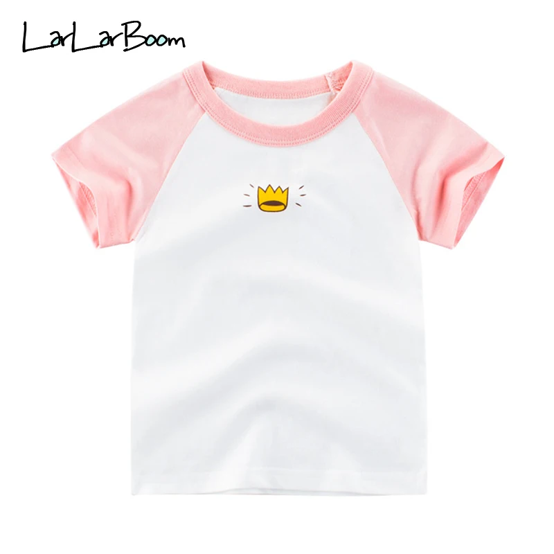 LarLarBoom Girls Top 2019 Summer Short Sleeve Kids T Shirts Cute Crown Pattern Cotton Children's Tees Baby Girls T-shirts
LarLarBoom Girls Top 2019 Summer Short Sleeve Kids T Shirts Cute Crown Pattern Cotton Children's Tees Baby Girls T-shirts