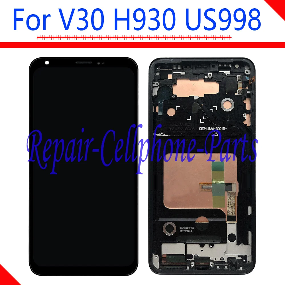 6.0 inch NEW Black Full LCD display + Touch Screen Digitizer Assembly With Frame For LG V30 LG-H930 H930 US998 Tracking Number
6.0 inch NEW Black Full LCD display + Touch Screen Digitizer Assembly With Frame For LG V30 LG-H930 H930 US998 Tracking Number