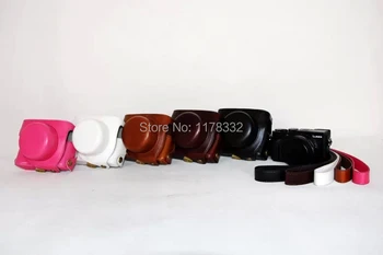 Leather Case Camera Bag Cover For Panasonic Lumix LX100 With Strap 5 Colors Black Coffee Brown White Pink
Leather Case Camera Bag Cover For Panasonic Lumix LX100 With Strap 5 Colors Black Coffee Brown White Pink